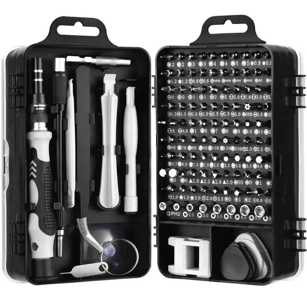 🧰 Kit de Destornillador de Precisión 115 Piezas - Profesional para Electrónica