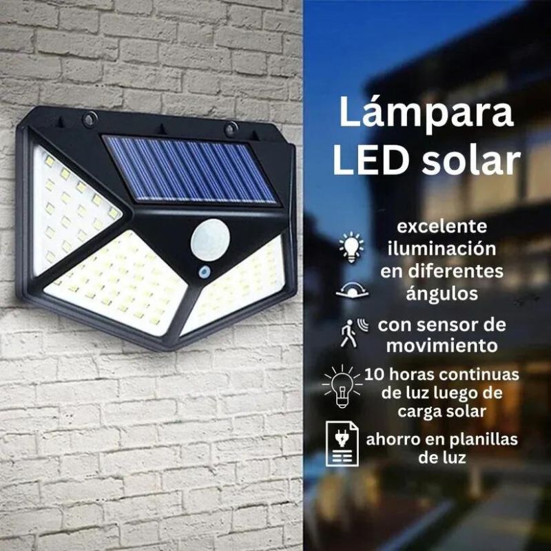 ¡Tendencia! Lampara Solar Led con Sensor de Movimiento